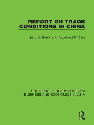 cover image of Report on Trade Conditions in China